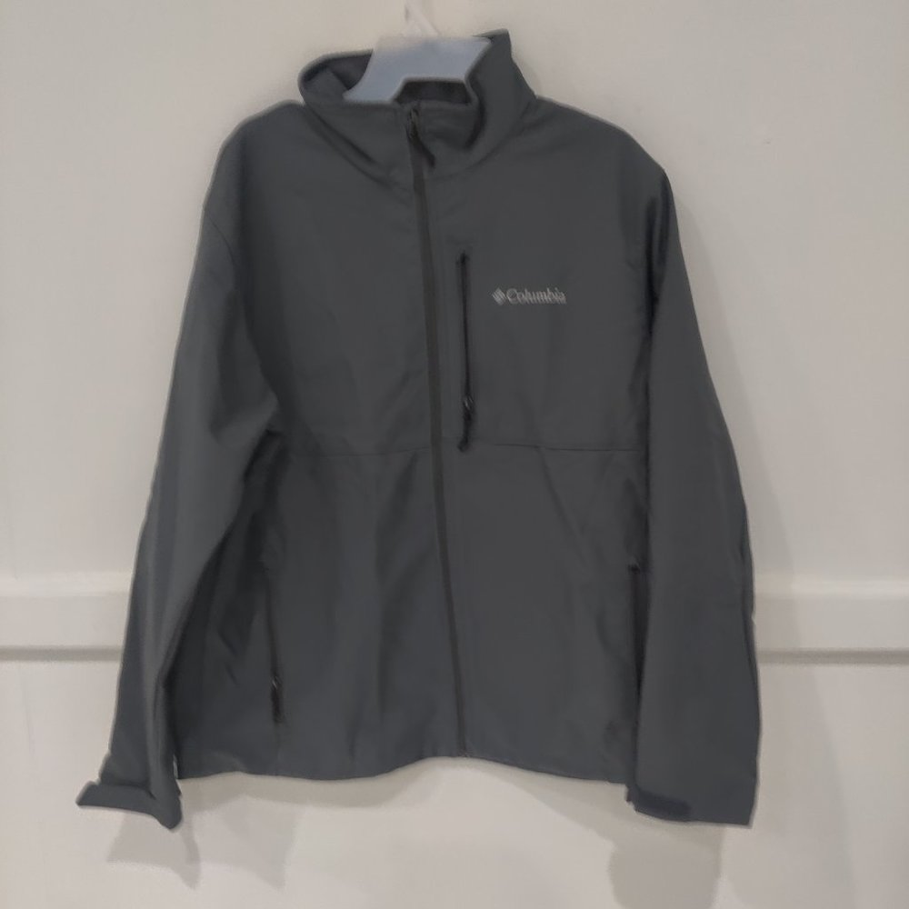 NWoT Columbia Men's Lightweight Full Zip Windbreaker Gray Size XL $120 BB403